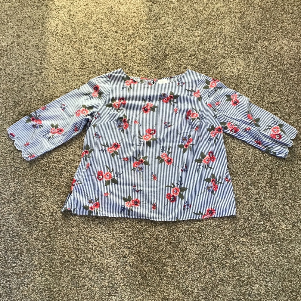 Liz Claiborne 3/4 Sleeve Summer Blouse Sz 1x